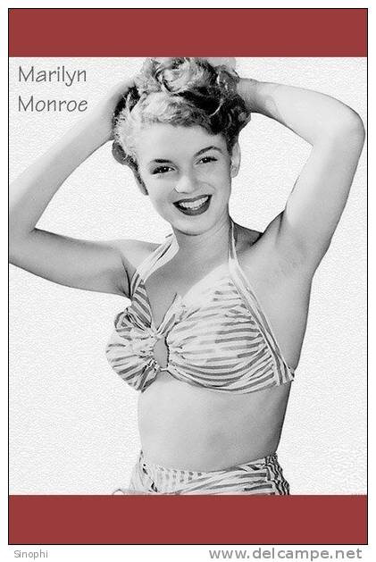 A93-005  @    Marilyn Monroe  Hollywood Movie Star Actress  ( Postal Stationery , Articles Postaux ) - Schauspieler
