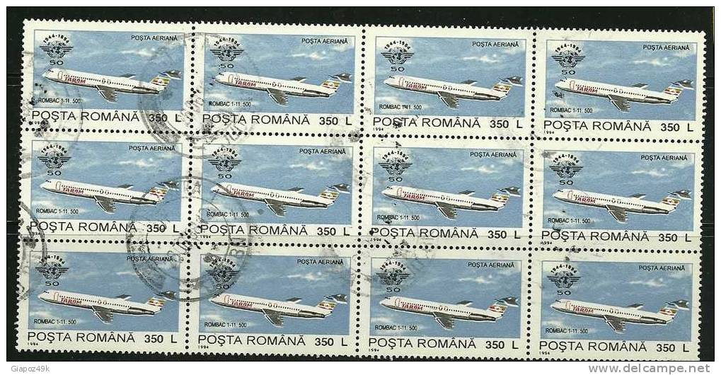 ● ROMANIA - 1994 - Posta AEREA  - O.A.C.I.  - N.° 316 Usati - Cat. ? € - Lotto N. 459 - Gebruikt