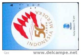 # INDONESIA S304 Peringatan 50th Kemerdekaan 75 Tamura 08.95  Tres Bon Etat - Indonésie