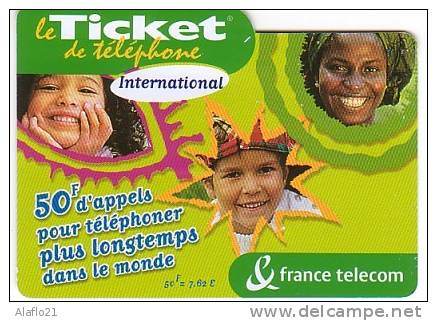 TICKET TELEPHONE INTERNATIONAL - 50 Francs - Billetes FT