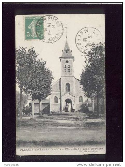 Le Plessis Trévise Chapelle St Jean Baptiste édit.six , Mariage Sortant De L'église - Le Plessis Trevise