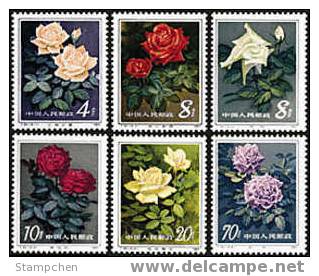 China 1984 T93 Chinese Rose Stamps Flower - Roses