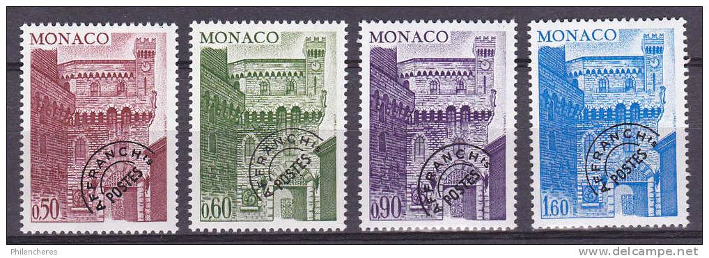 Monaco Yvert Préoblitéré N° 38 à 41 Xx - Cote 5, 50 Euros - Prix De Départ 1,5 Euros - Voorafgestempeld