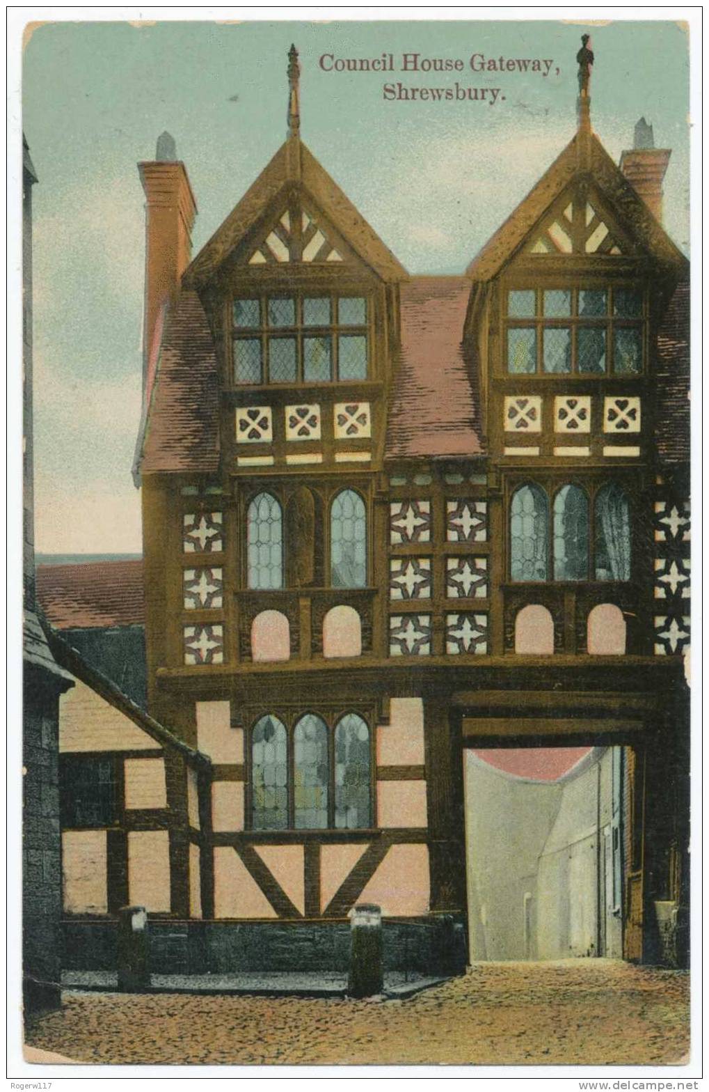 Council House Gateway, Shrewsbury, 1911 Postcard - Shropshire