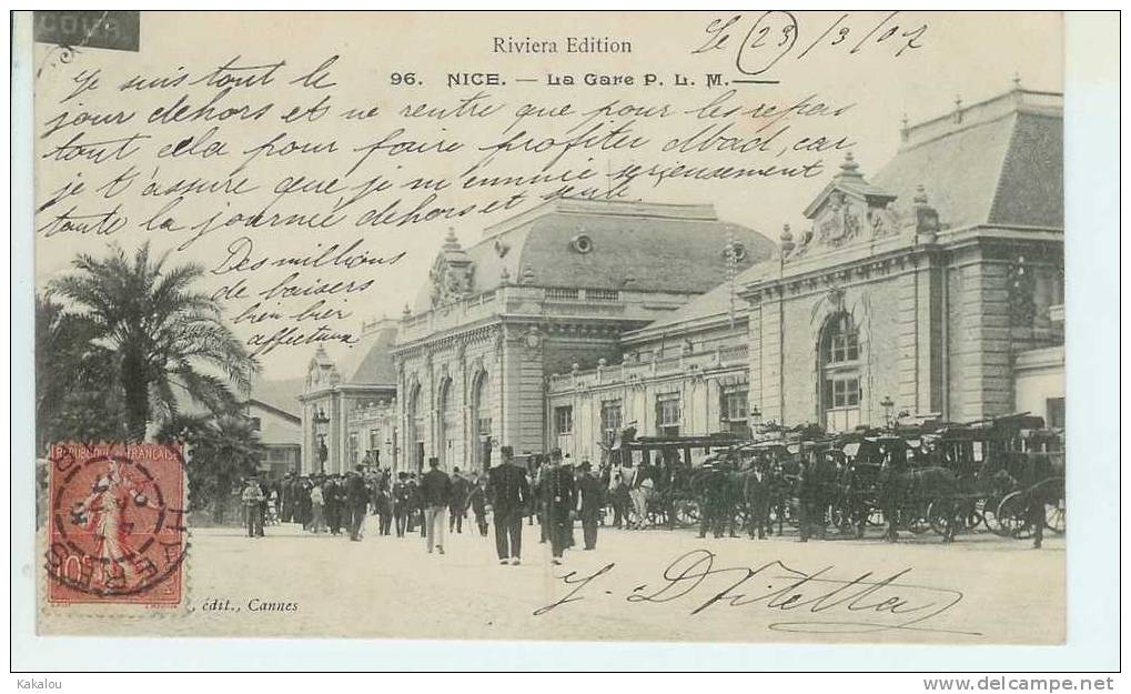 NICE (06).la Gare PLM - Transport Ferroviaire - Gare