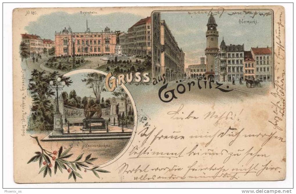 GERMANY - GÖRLITZ , Gruss, Litho, 1902 - Goerlitz