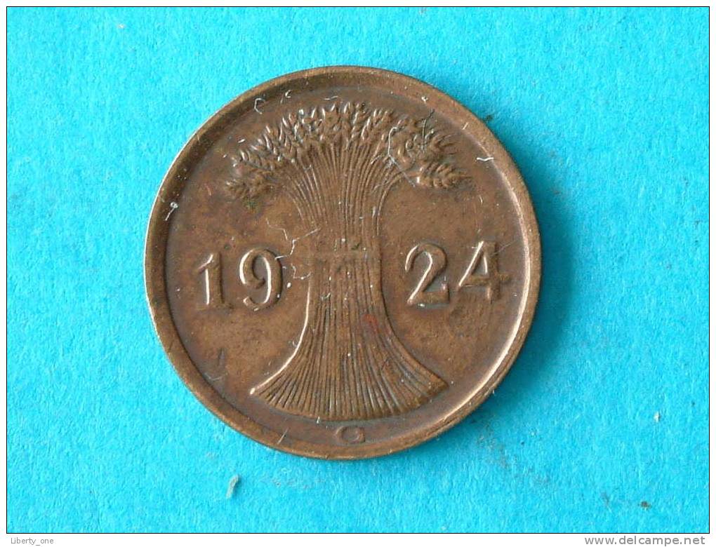 1924 G - 2 RENTENPFENNIG / KM 31 ( For Grade , Please See Photo ) ! - 2 Rentenpfennig & 2 Reichspfennig