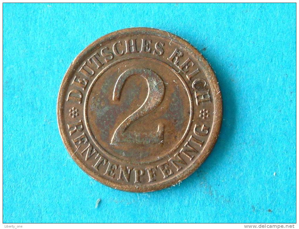 1924 G - 2 RENTENPFENNIG / KM 31 ( For Grade , Please See Photo ) ! - 2 Rentenpfennig & 2 Reichspfennig