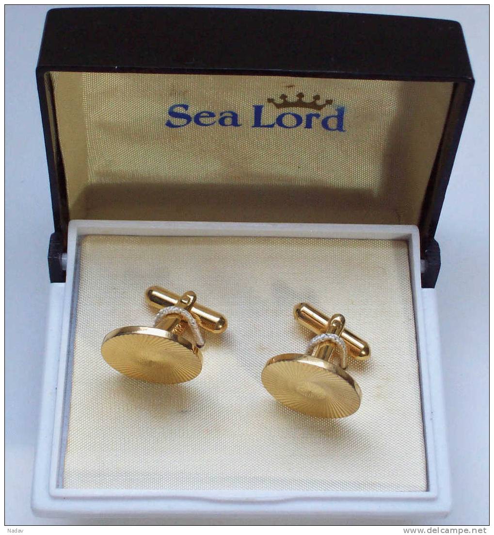 Cuff Links Man's &ldquo;Sea Lord&rdquo;, The Royal Collection,  In Own Original Box. - Other & Unclassified