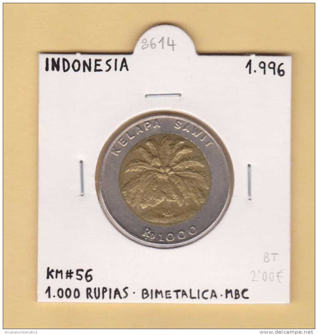 INDONESIA    1.000   Rupias 1.996   KM#56  BIMETALICA      MBC/VF    DL-8614 - Indonesia