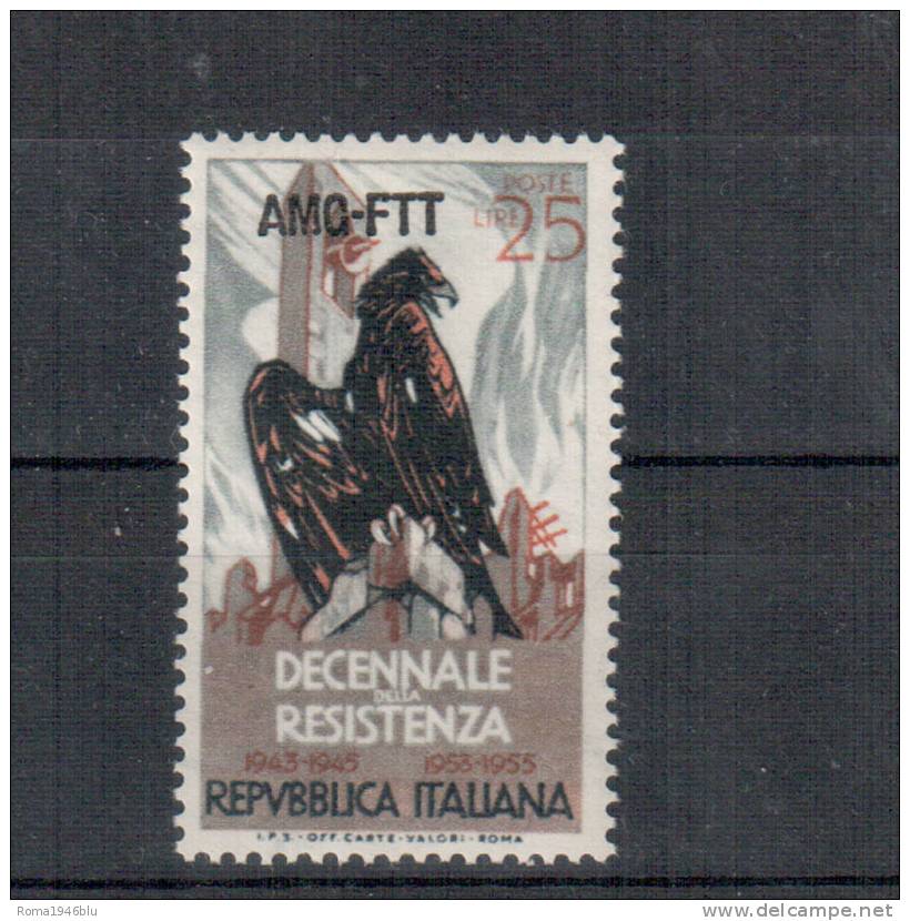 TRIESTE A 1954 RESISTENZA ** MNH - Mint/hinged