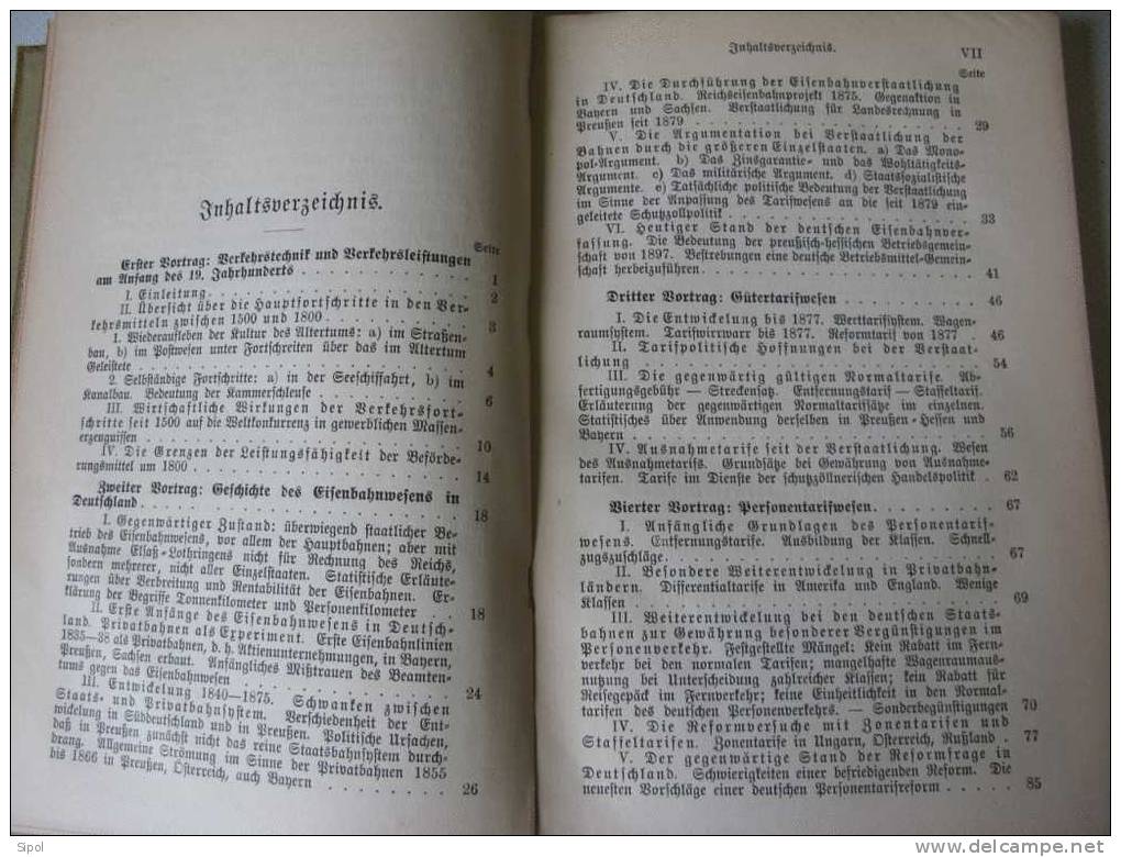 Verkehrsentwicklung In Deutschland 1800-1900 W.Lotz:Druckund Vermlag VonBTeubner In Leipzig 1906 - Transport