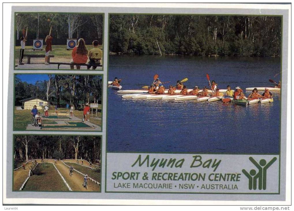 (403) - Mix Sport Postcard - Cycling, Mini Golf, Archery, Canoe - Golf