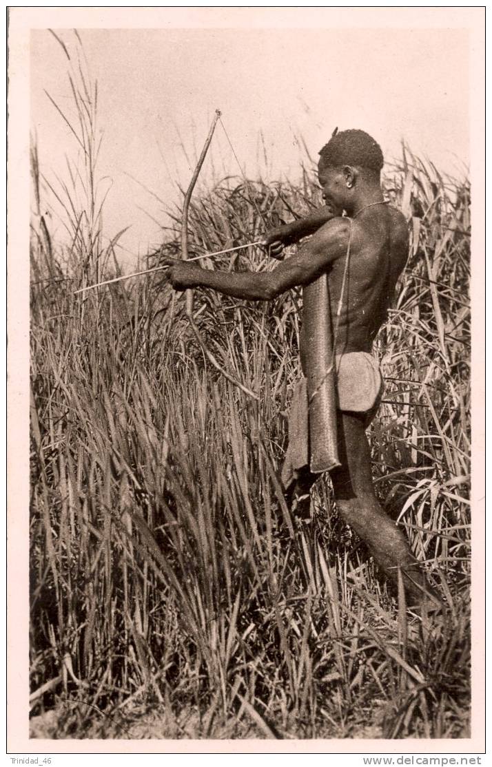 TCHAD ( CHASSEUR DE OUBANGUI CHARI ) TIR A L´ ARC TRES BON ETAT ! ! ! - Tchad