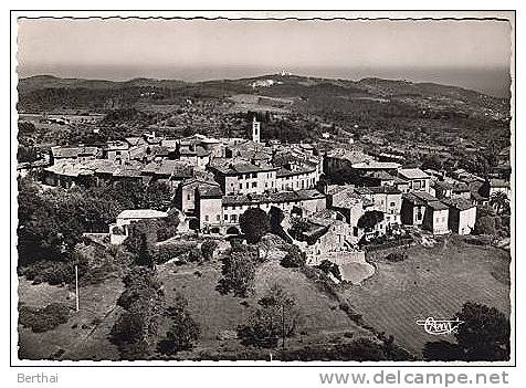 CPM 06 MOUGINS - Vue Generale Aerienne - Au Centre, Dans Le Fond Le Centre Helio Marin - Mougins