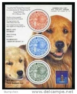 1994  New Zealand Chinese New Year Zodiac S/s - Dog Kiwi Bird - Kiwis