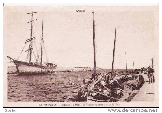 LA NOUVELLE BATEAUX DE PECHE ET VOILIER RENTRANT DANS LE PORT - Saint Hilaire