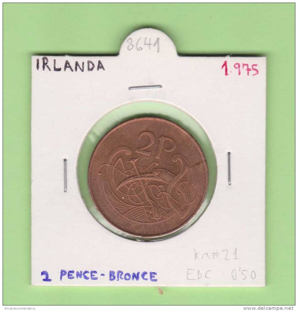 IRLANDA  2  PENCE  1.975  BRONCE  KM#21  EBC/XF     DL-8641 - Irlanda