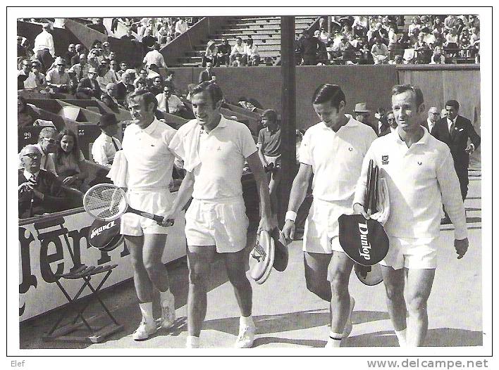 TENNIS,1969 ROLAND GARROS:Victoire Des Australiens Roche / Newcombe Sur Emerson/ Laver, Finale ;carte Photo L´Equipe;TTB - Tennis