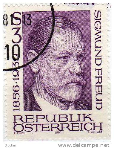 Maximumkarte 1981 Nervenarzt Prof. Freud Österreich 1668+ MC5/81a O 15€ Psycho-Krankenhaus Wien Maxi-card  From Austria - Maschinenstempel (EMA)