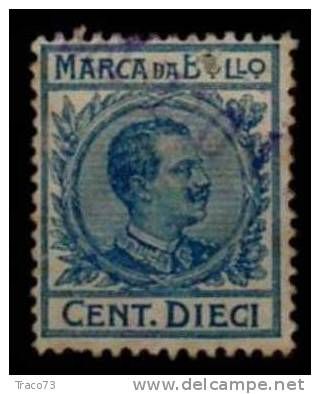 1905 / 1926  - MARCA DA BOLLO A TASSA FISSA (celeste) -  Centesimi 10 - Fiscaux