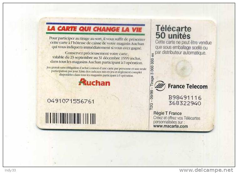 - TELECARTE AUCHAN . 1999 - Advertising