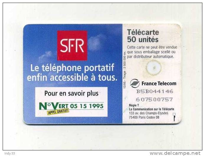 - TELECARTE SFR 1995 - Telekom-Betreiber