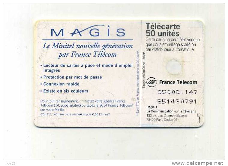 - TELECARTE MINITEL MAGIS 1995 - Telekom-Betreiber