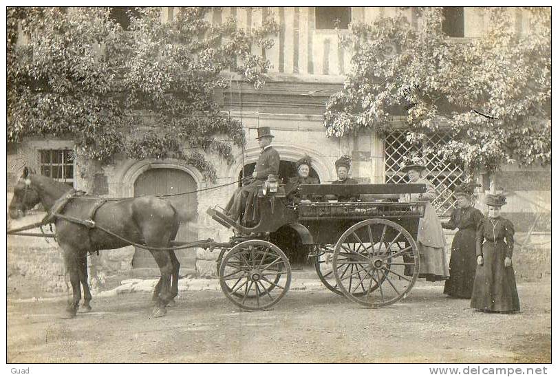 ATTELAGE DE CHEVAL - SUPERBE CARTE PHOTO - Chevaux