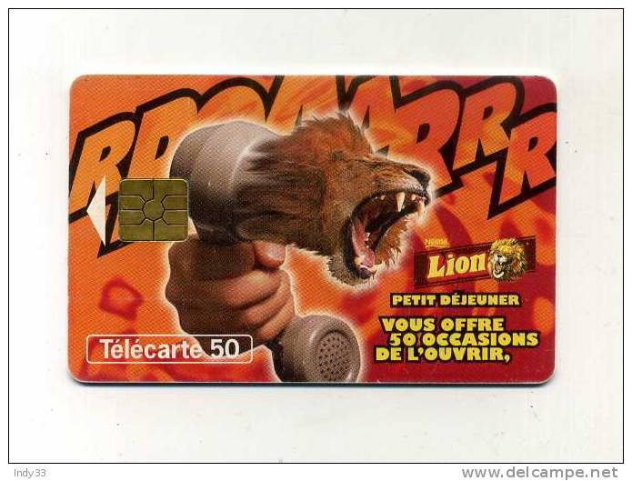 - TELECARTE LION PETIT DEJEUNER . 1997 - Alimentación