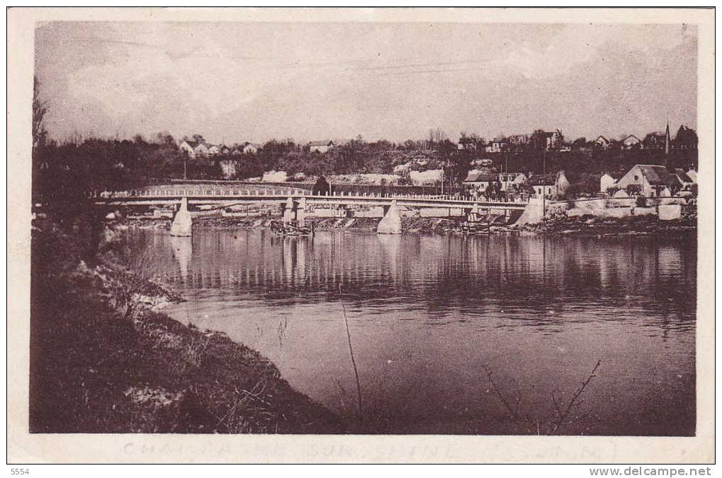 Cpa 77 Seine Et Marne    Champagne Sur Seine Le Pont - Champagne Sur Seine