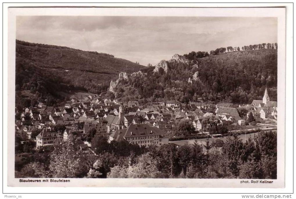 GERMANY - Blaubeuren Mit Blaufelsen, Top View, Feldpost, Year 1942 - Blaubeuren