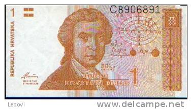 CROATIE : 1 Dinar (1991) - Croatia