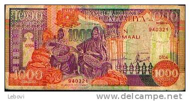 SOMALIE : 1000 Shillings (10.01.1990) - Somalie