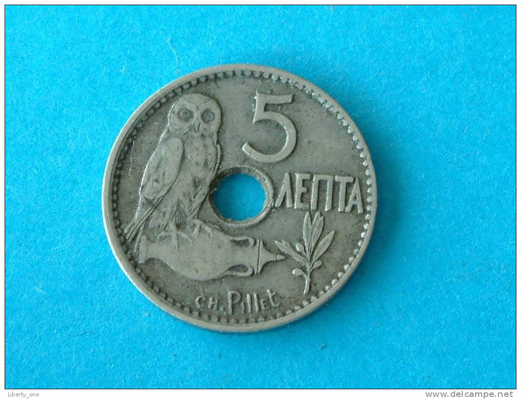 1912 - 5 LEPTA / KM 62 ( For Grade, Please See Photo ) ! - Grèce