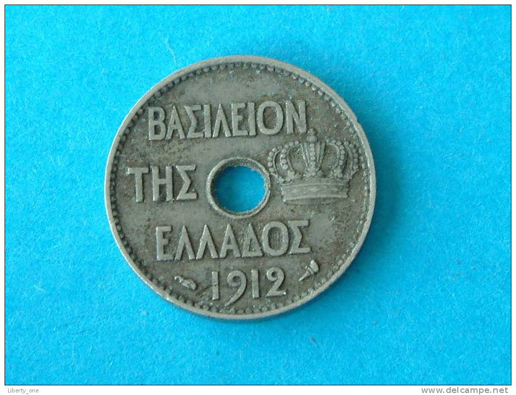 1912 - 5 LEPTA / KM 62 ( For Grade, Please See Photo ) ! - Grèce