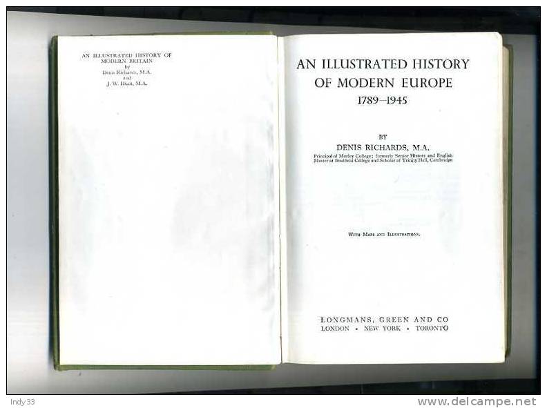 - MODERN EUROPE . 1798-1945 . BY D. RICHARDS . LONGMANS GREEN AND CO . 1957 - Europe