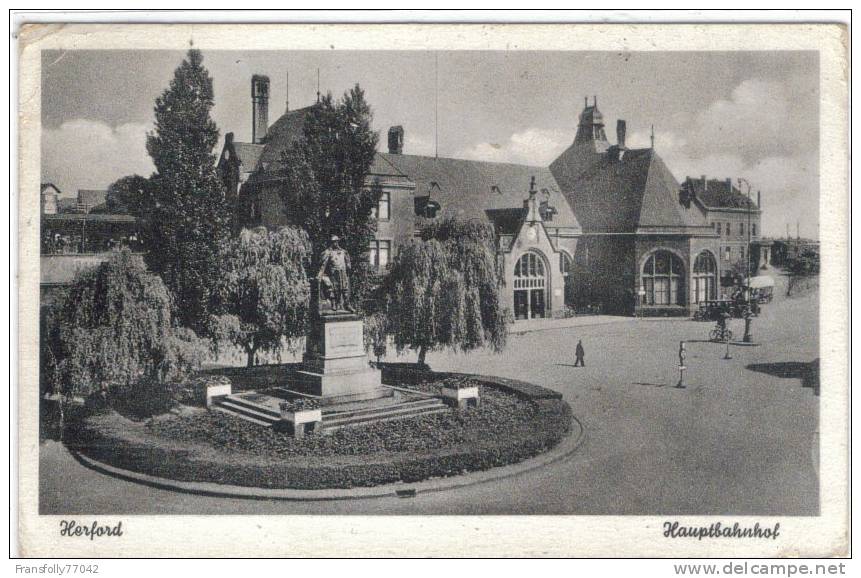 GERMANY - NORTH RINE-WESTPHALIA - Hauptbahnhof - RAILROAD - DEPOT/STATION - Herford