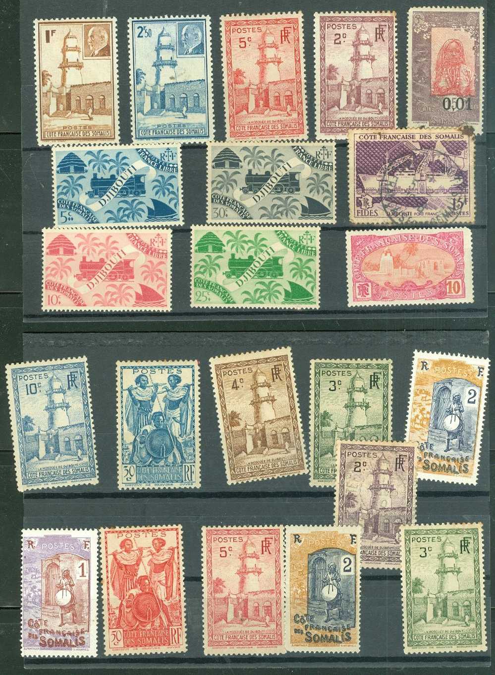 Lot De 22 Timbres Tous états Des Cotes Des Somalis  -LO252 - Other & Unclassified