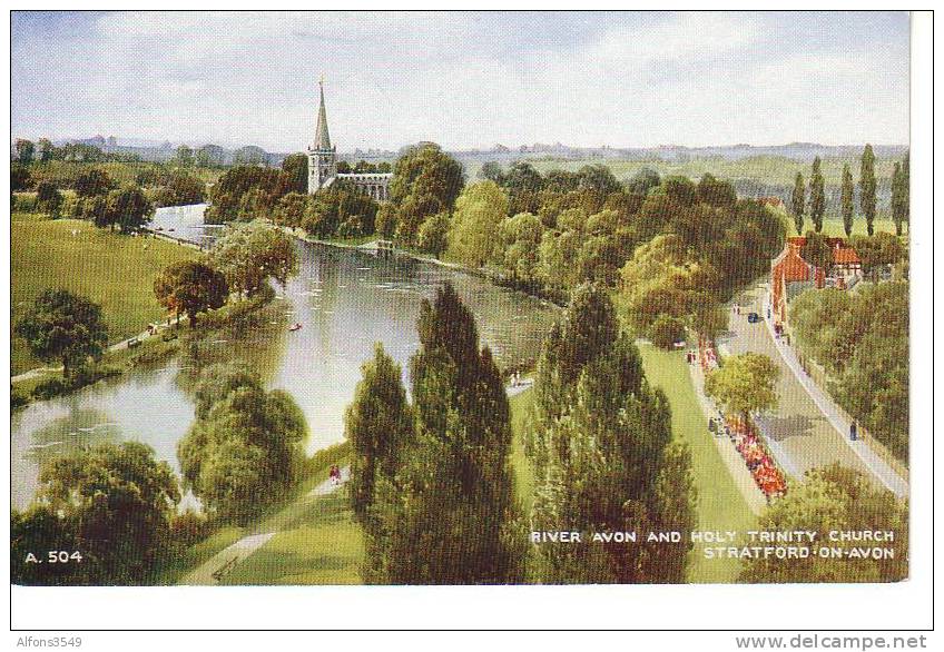 River Avond And Holy Trinity Church Stratford On Avon - Stratford Upon Avon