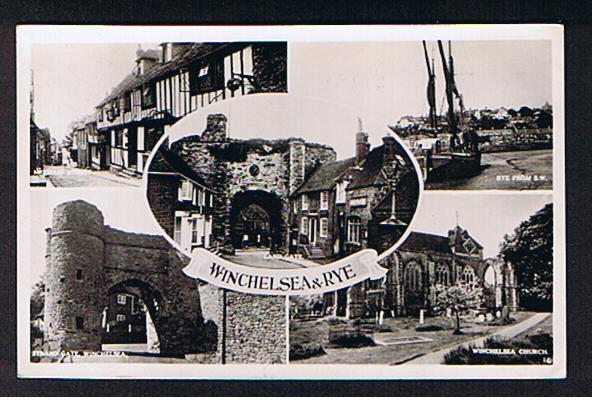 RB 564 - 1948 Real Photo Multiview Postcard Winchelsea & Rye Sussex - Rye