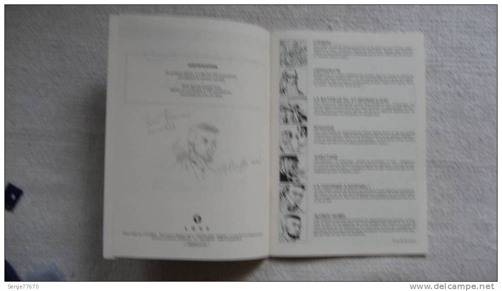 ATTANASIO MEILLEURS 7 RECITS DUVAL Tintin Oncle Paul Spirou Dédicace Dessin Signé Bob Morane Spaghetti Modeste Pompon - Dediche