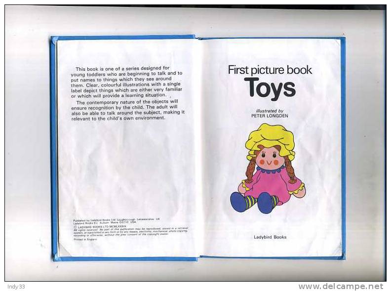 - FIRST PICTURE BOOK . TOYS . LADYBIRD 1983 - Ladybird