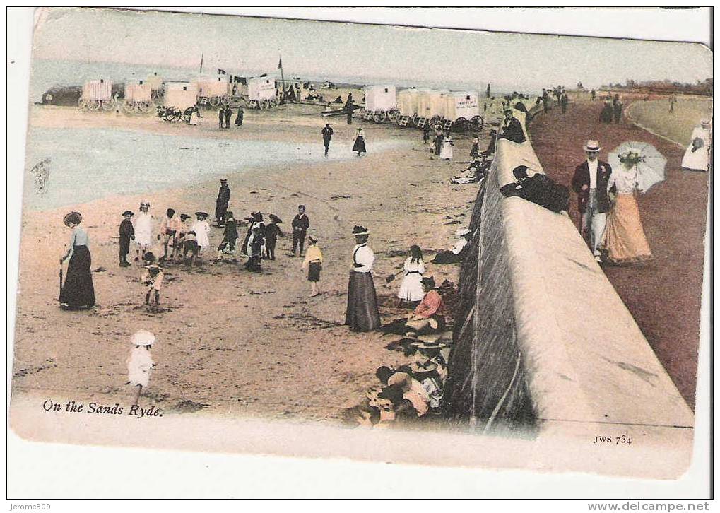 ROYAUME-UNI - RYDE - CPA - N°734 - On The Sands Ryde - Autres & Non Classés