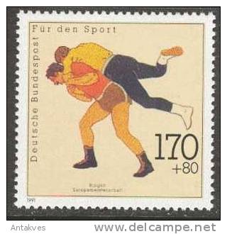 Deutsche Bundespost Germany 1991 Sport Wrestling MNH - Wrestling