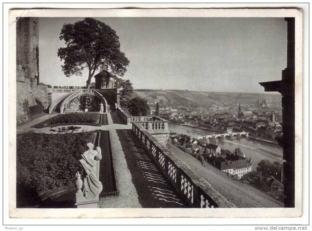 GERMANY, Wuerzburg, Sight On The Town And River, Year 1938 - Wuerzburg