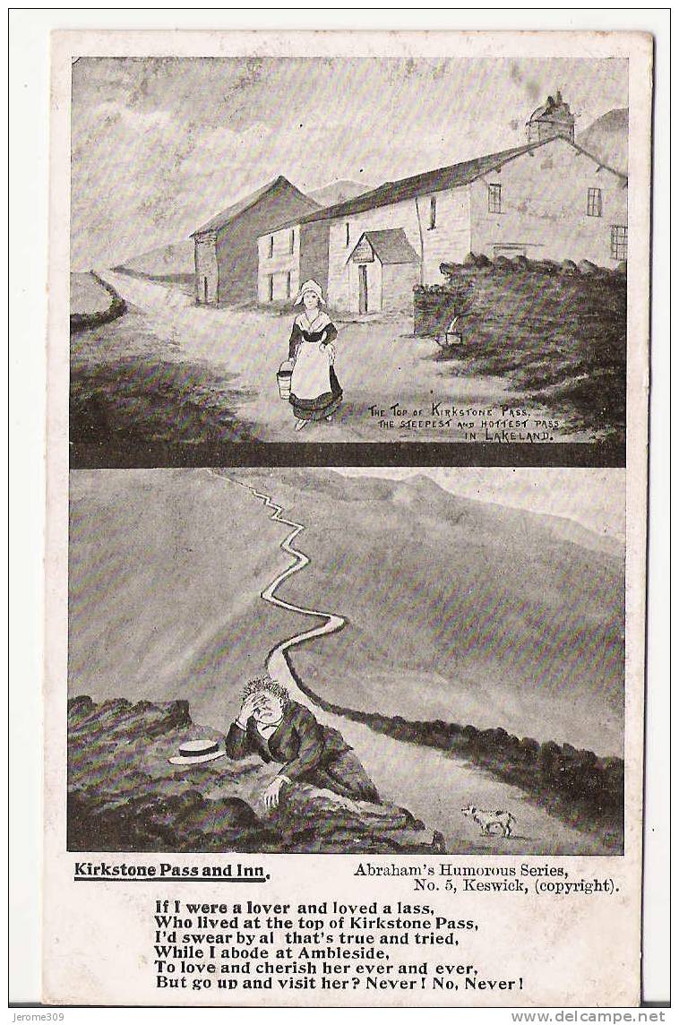 ROYAUME-UNI - KIRKSTONE PASS AND INN - CPA - N°5 - Abraham's Humorous Series, Keswick - Other & Unclassified