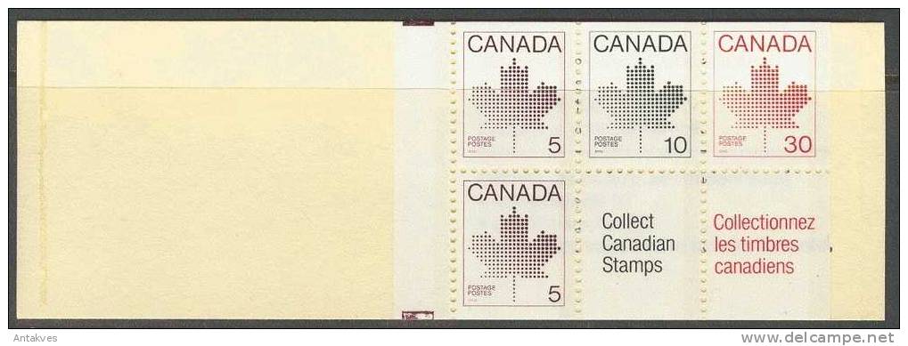 Canada 1982 Booklet Maple Leaf  2x5+10+30 MNH - Carnets Complets