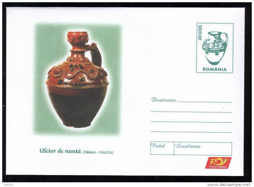 Romania  2006 PORCELAINE  CERAMICS ENTIER POSTAUX COVER Code. 056/2006.(4) - Porcelaine