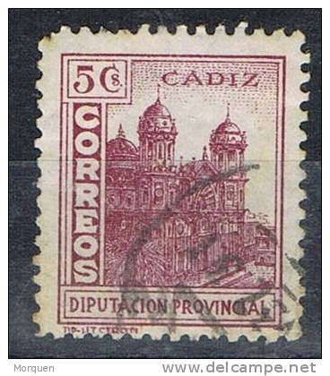 Diputacion Provincial CADIZ, 5 Cts Violeta Castaño, Guerra Civil - Viñetas De La Guerra Civil